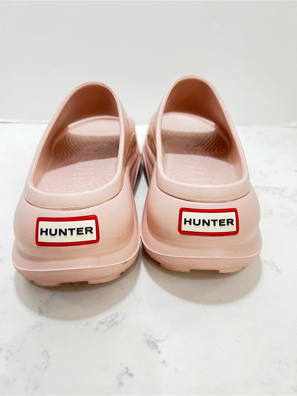 Hunter Blush Pink Platform Slide Clog - Picture 2 of 12